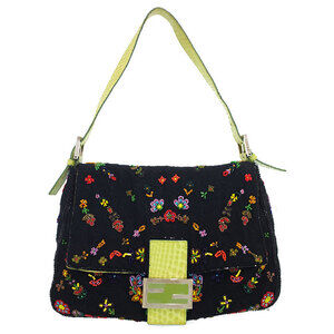 Fendi Beaded Mamma Bucket Semi Shoulder Bag